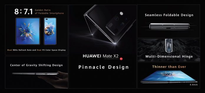 Huawei lance le HUAWEI Mate X2 ! Son tout nouveau bijou pliable