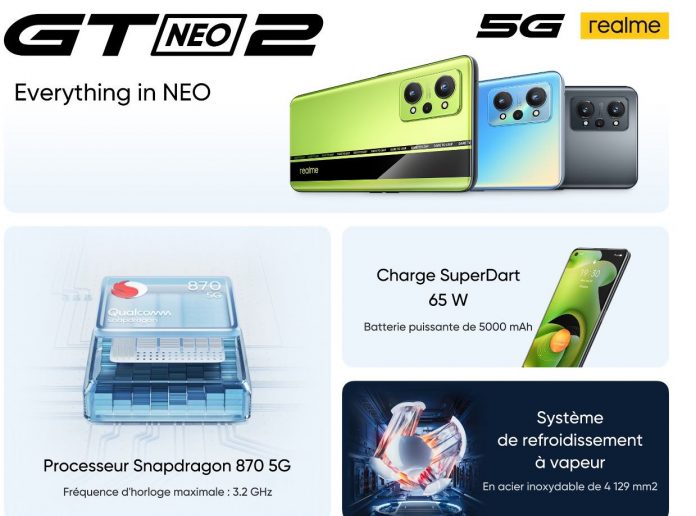 realme lance le realme GT Neo2 et lance un concours pour gagner deux smartphones GT Neo2