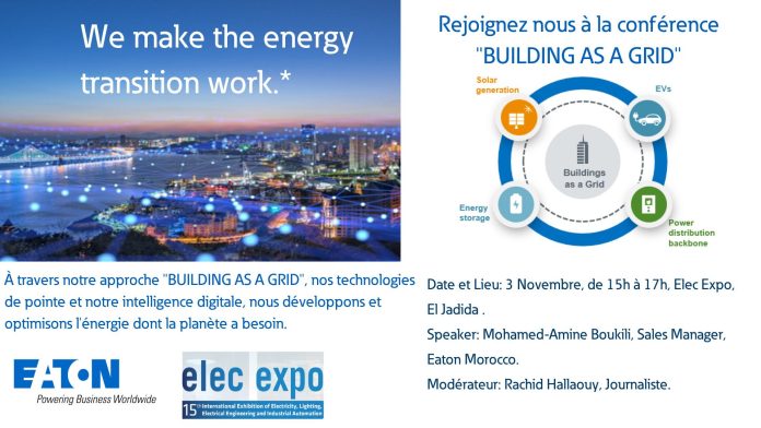 Eaton Maroc prendra part à la 15 ème édition du Salon Elec Expo