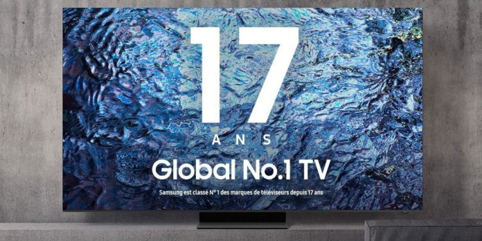 Samsung conserve sa place de leader mondial des téléviseurs pour la 17e année consécutive
