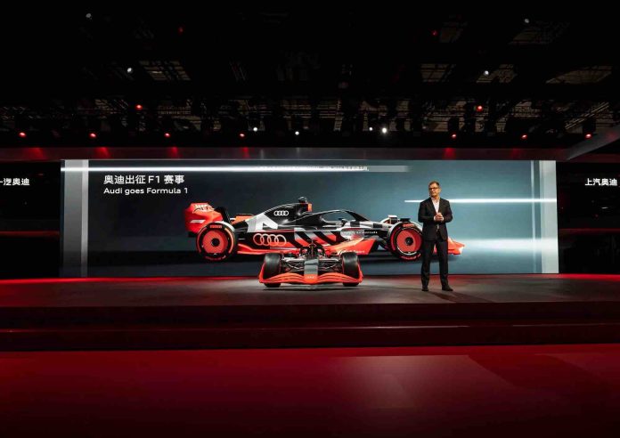 Audi dévoile ses plans pour la Formule 1 lors d'un événement en Chine