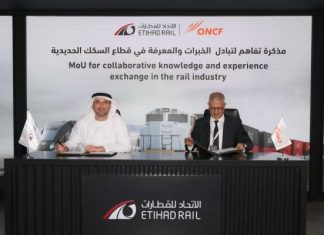 L’ONCF et Etihad Rail s’engagent dans un partenariat stratégique pour le développement ferroviaire L'ONCF et Etihad Rail s'engagent dans un partenariat stratégique pour le développement ferroviaire