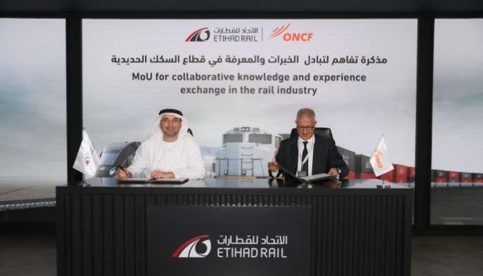 L'ONCF et Etihad Rail s'engagent dans un partenariat stratégique pour le développement ferroviaire