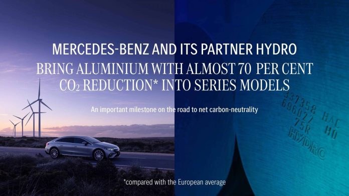 Mercedes-Benz AG mise sur l'aluminium durable pour réduire son impact environnemental