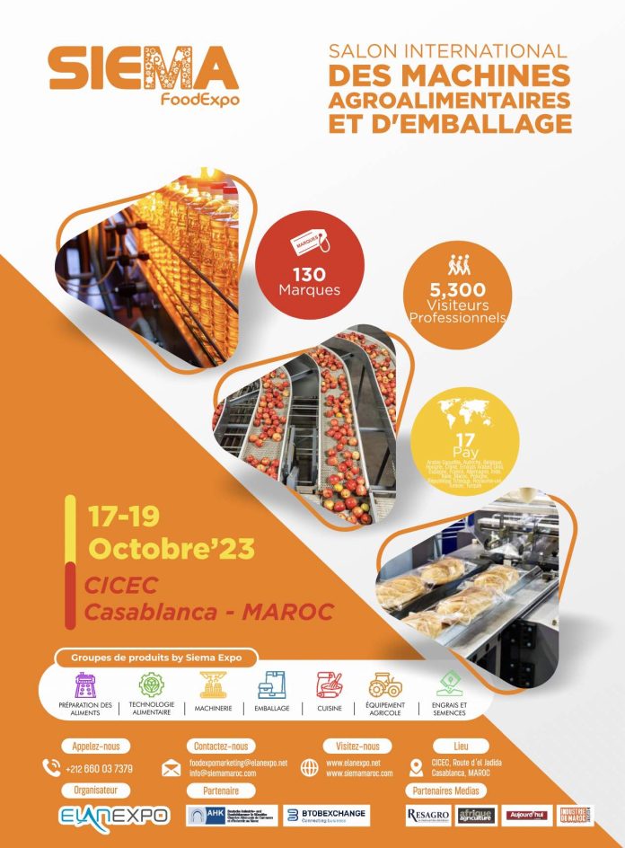 Le Salon international de l'emballage, des machines et de l’agroalimentaire SIEMA & Food Expo est de retour à Casablanca