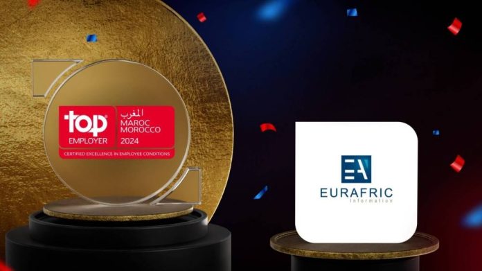 Bank of Africa : Eurafric Information obtient la certification Top Employer Maroc 2024.