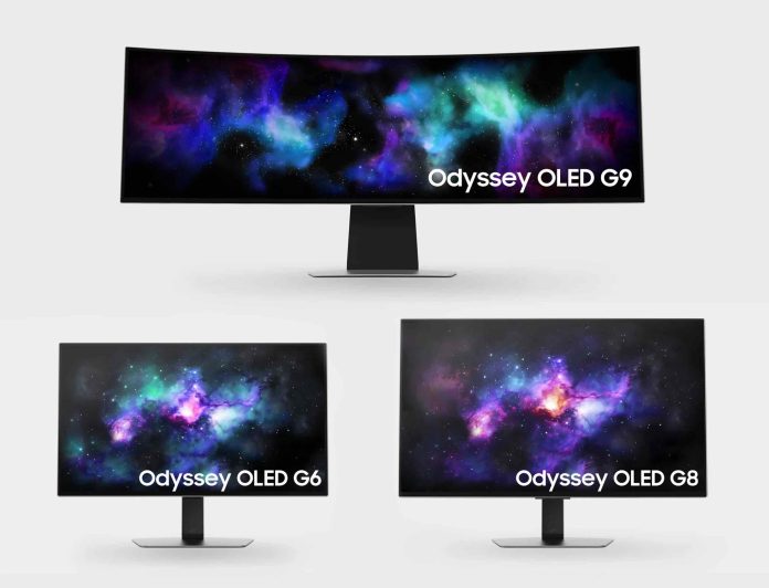 Présentation des derniers écrans de jeu Odyssey OLED de Samsung lors du CES 2024