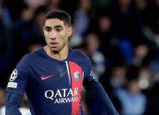Achraf Hakimi suspendu pour le quart de finale aller du PSG en Ligue des Champions Achraf Hakimi suspendu pour le quart de finale aller du PSG en Ligue des Champions