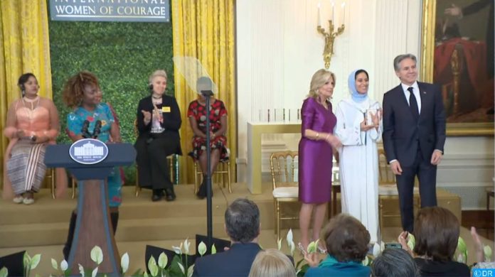 Rabha El Haymar reçoit le prix International Women of Courage 2024