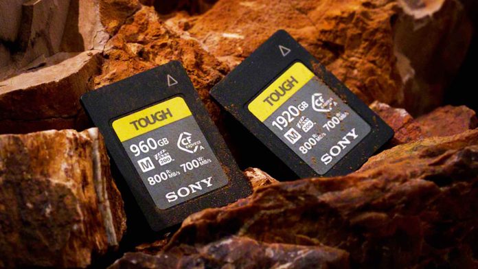 Sony dévoile les cartes mémoire CFexpress Type B série G TOUGH en 240 Mo et 480 Mo