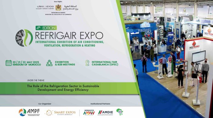 REFRIGAIR EXPO 2025 - Casablanca accueille le rendez-vous incontournable des professionnels du froid et de l’efficacité énergétique REFRIGAIR EXPO 2025 : Casablanca accueille le rendez-vous incontournable des professionnels du froid et de l’efficacité énergétique