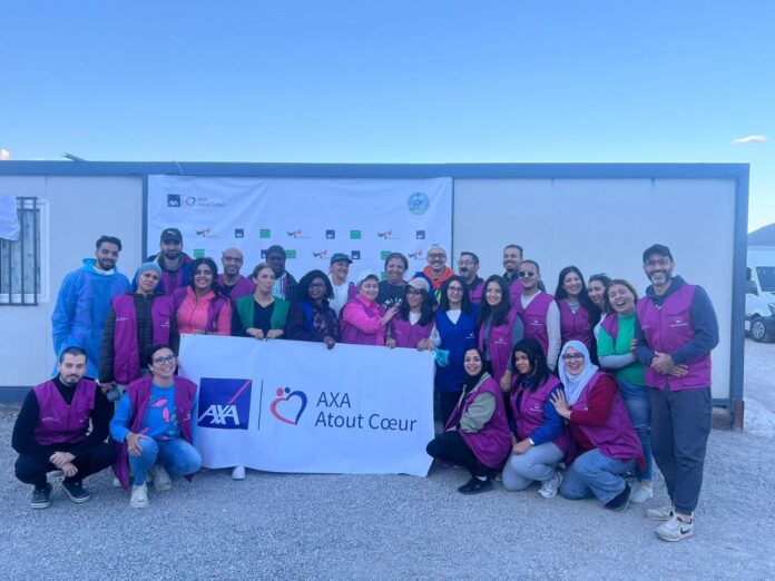 AXA Services Maroc poursuit son engagement solidaire avec la 2ᵉ édition de la Caravane du Cœur à B’nilent AXA Services Maroc poursuit son engagement solidaire avec la 2ᵉ édition de la Caravane du Cœur à B’nilent